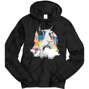 Magical Unicorn Castle Tie Dye Hoodie