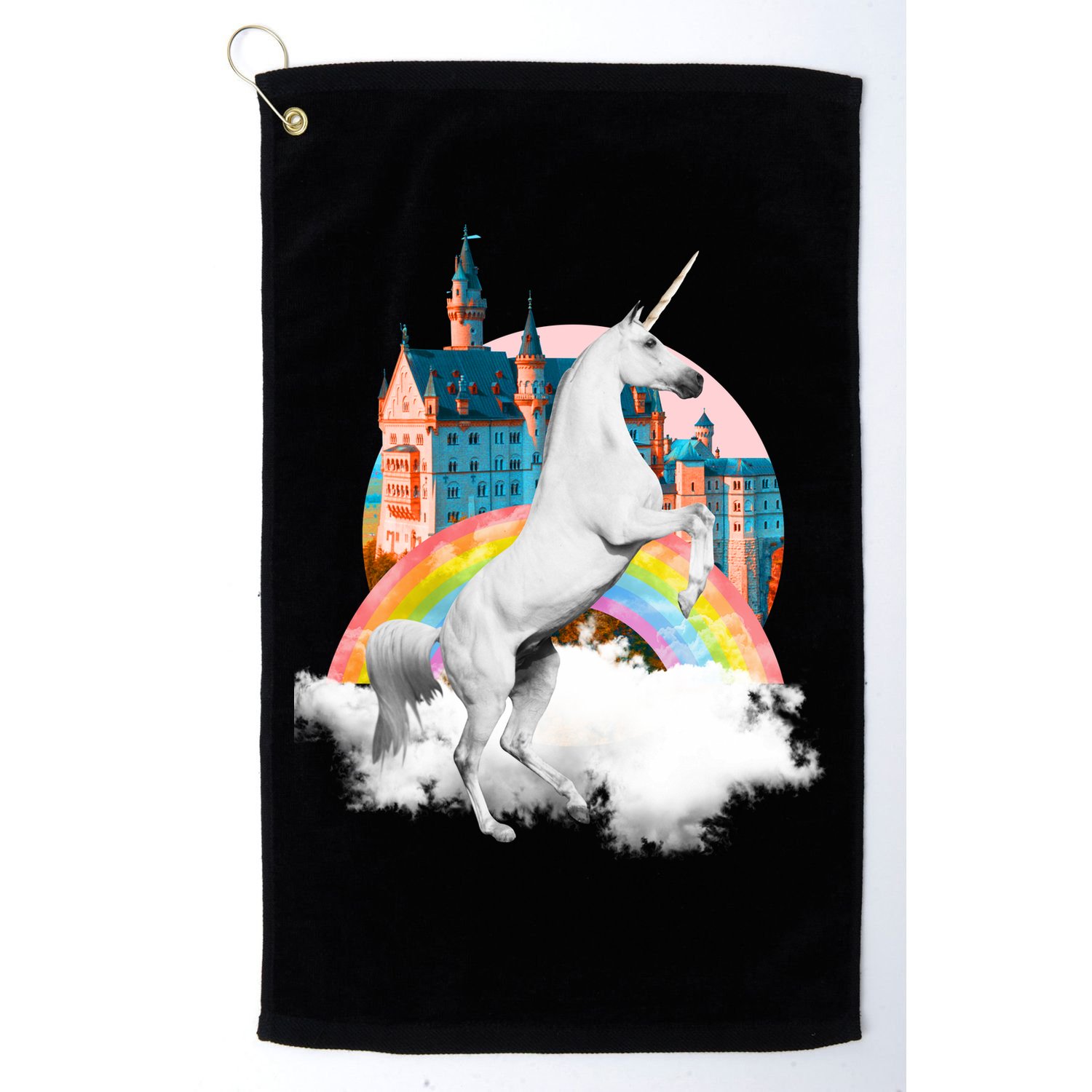 Magical Unicorn Castle Golf Towel