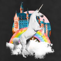 Magical Unicorn Castle Golf Towel
