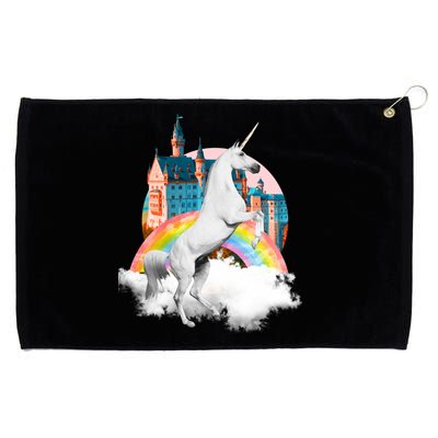 Magical Unicorn Castle Grommeted Golf Towel