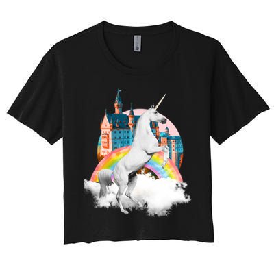 Magical Unicorn Castle Crop Top