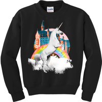 Magical Unicorn Castle Kids Sweatshirt