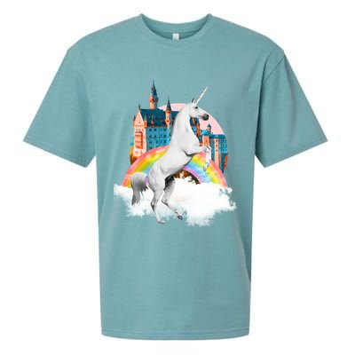 Magical Unicorn Castle Sueded Cloud Jersey T-Shirt