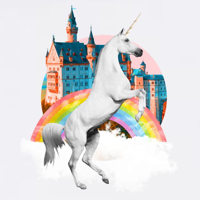 Magical Unicorn Castle Garment-Dyed Sweatshirt