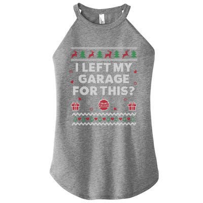 Mechanic Ugly Christmas Funny Garage Car Xmas Funny Gift Women's Perfect Tri Rocker Tank