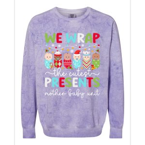 Mother Unit Christmas Mother Nurse Xmas Party Gift Colorblast Crewneck Sweatshirt