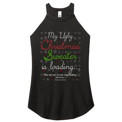 My Ugly Christmas Sweater Loading Funny Christmas Gift Women's Perfect Tri Rocker Tank