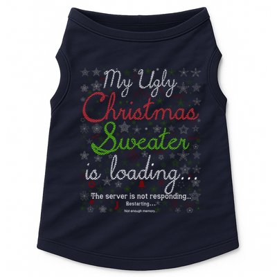 My Ugly Christmas Sweater Loading Funny Christmas Gift Doggie Tank