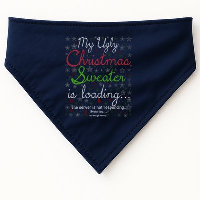 My Ugly Christmas Sweater Loading Funny Christmas Gift USA-Made Doggie Bandana