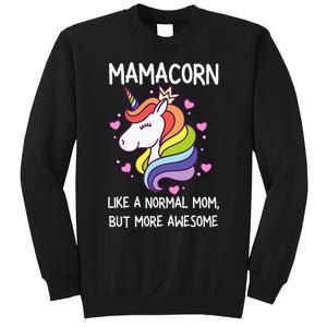 Mamacorn Unicorn Costume Mom MotherS Day Sweatshirt