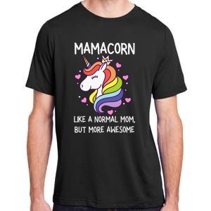 Mamacorn Unicorn Costume Mom MotherS Day Adult ChromaSoft Performance T-Shirt