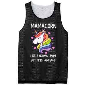 Mamacorn Unicorn Costume Mom MotherS Day Mesh Reversible Basketball Jersey Tank