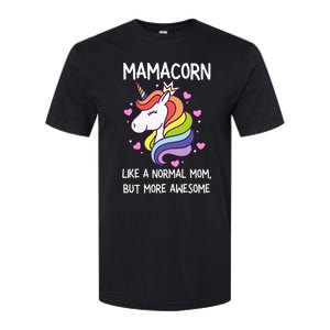 Mamacorn Unicorn Costume Mom MotherS Day Softstyle CVC T-Shirt