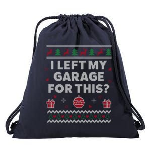 Mechanic Ugly Christmas Funny Garage Car Xmas Funny Gift Drawstring Bag