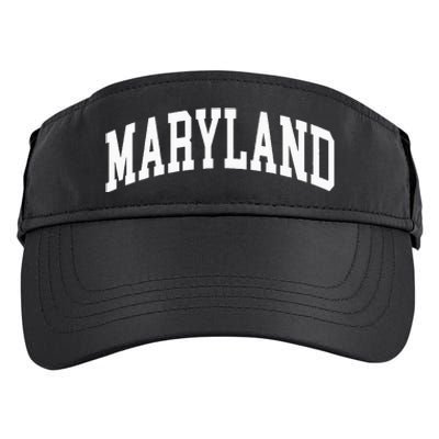 Maryland Us College Font Proud American Usa States Adult Drive Performance Visor