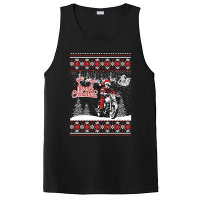 Motorcycle Ugly Christmas PosiCharge Competitor Tank