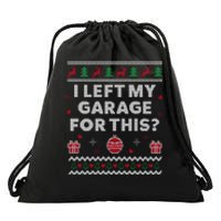 Mechanic Ugly Christmas Funny Garage Car Xmas Drawstring Bag