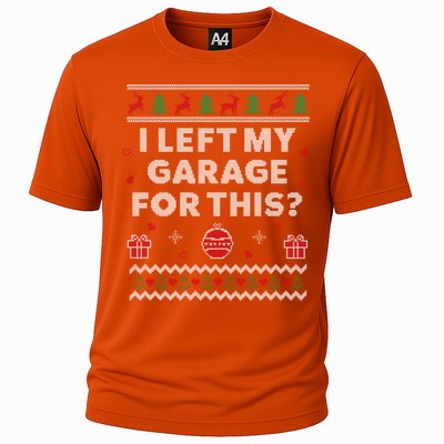 Mechanic Ugly Christmas Funny Garage Car Xmas Funny Gift Cooling Performance Crew T-Shirt