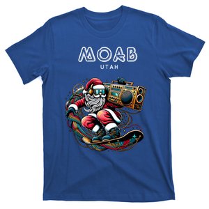 Moab Utah Cool Snowboard Christmas Santa Gift T-Shirt