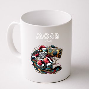 Moab Utah Cool Snowboard Christmas Santa Gift Coffee Mug