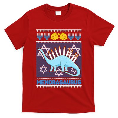 Menorasaurus Ugly Christmas T-Shirt