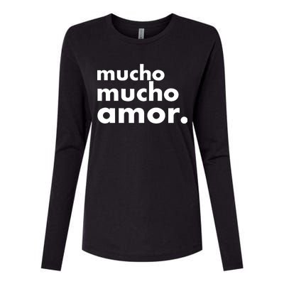 Mucho Mucho Amor Funny Meme Womens Cotton Relaxed Long Sleeve T-Shirt