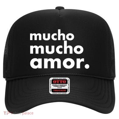 Mucho Mucho Amor Funny Meme High Crown Mesh Back Trucker Hat