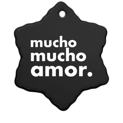 Mucho Mucho Amor Funny Meme Ceramic Star Ornament