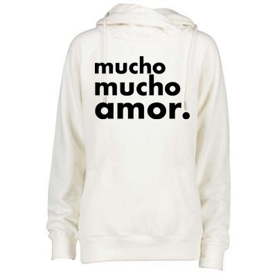 Mucho Mucho Amor Funny Meme Womens Funnel Neck Pullover Hood