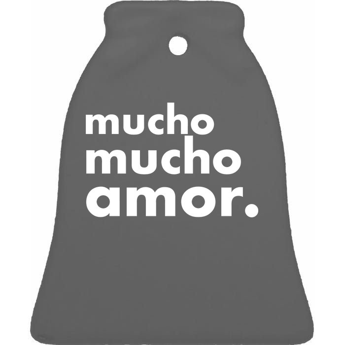 Mucho Mucho Amor Funny Meme Ceramic Bell Ornament