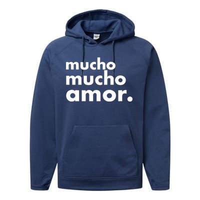 Mucho Mucho Amor Funny Meme Performance Fleece Hoodie