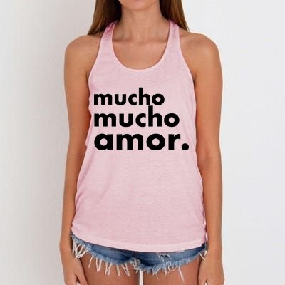 Mucho Mucho Amor Funny Meme Women's Knotted Racerback Tank