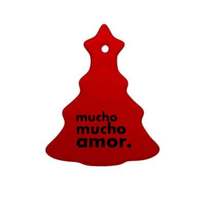 Mucho Mucho Amor Funny Meme Ceramic Tree Ornament