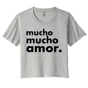 Mucho Mucho Amor Funny Meme Women's Crop Top Tee