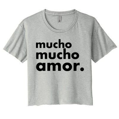 Mucho Mucho Amor Funny Meme Women's Crop Top Tee