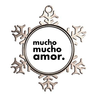 Mucho Mucho Amor Funny Meme Metallic Star Ornament