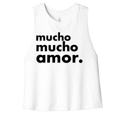 Mucho Mucho Amor Funny Meme Women's Racerback Cropped Tank