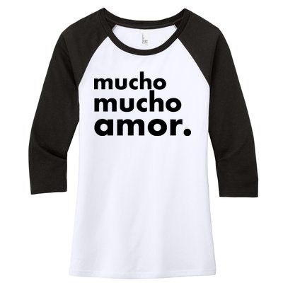 Mucho Mucho Amor Funny Meme Women's Tri-Blend 3/4-Sleeve Raglan Shirt