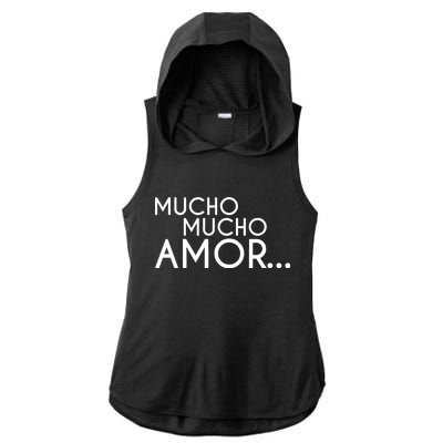 Mucho Mucho Amor The Legend of Walter Mercado Ladies PosiCharge Tri-Blend Wicking Draft Hoodie Tank