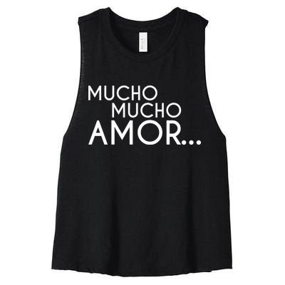 Mucho Mucho Amor The Legend of Walter Mercado Women's Racerback Cropped Tank