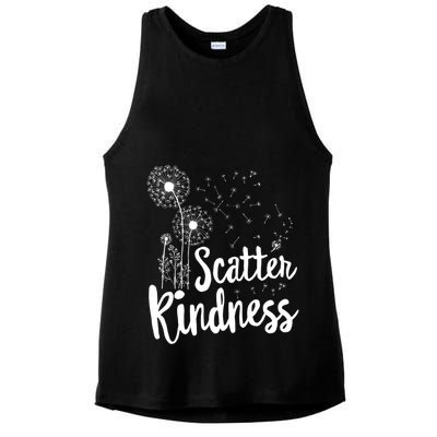 Matching Unity Day Orange Teacher Kindness Be Kind Ladies PosiCharge Tri-Blend Wicking Tank