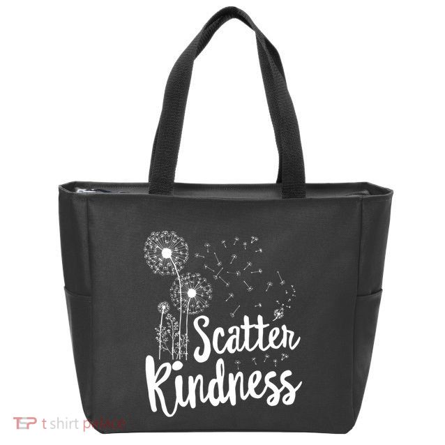 Matching Unity Day Orange Teacher Kindness Be Kind Zip Tote Bag