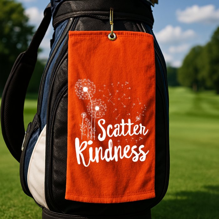 Matching Unity Day Orange Teacher Kindness Be Kind Golf Towel