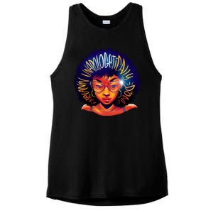 Melanin Unapologetically Dope Ladies PosiCharge Tri-Blend Wicking Tank