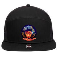 Melanin Unapologetically Dope 7 Panel Mesh Trucker Snapback Hat