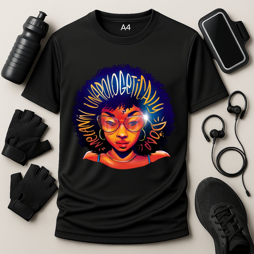 Melanin Unapologetically Dope Performance Shirt