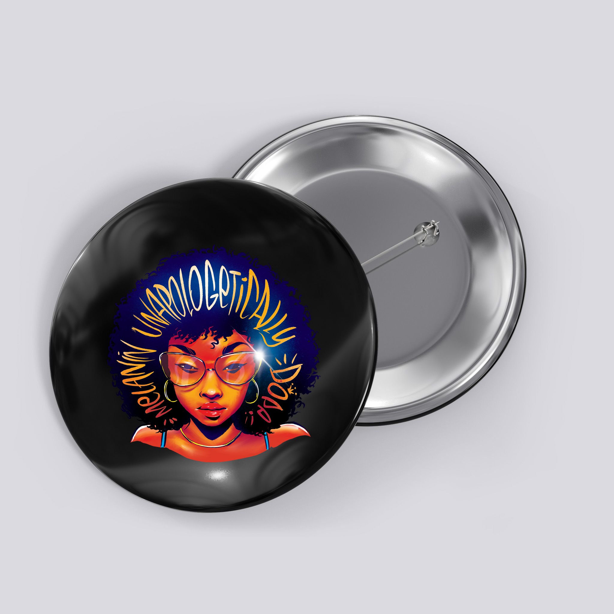 Melanin Unapologetically Dope Button