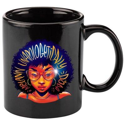 Melanin Unapologetically Dope 11oz C Handle Ceramic Mug