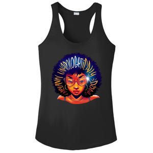 Melanin Unapologetically Dope Ladies PosiCharge Competitor Racerback Tank