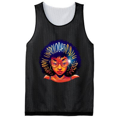 Melanin Unapologetically Dope Mesh Reversible Basketball Jersey Tank